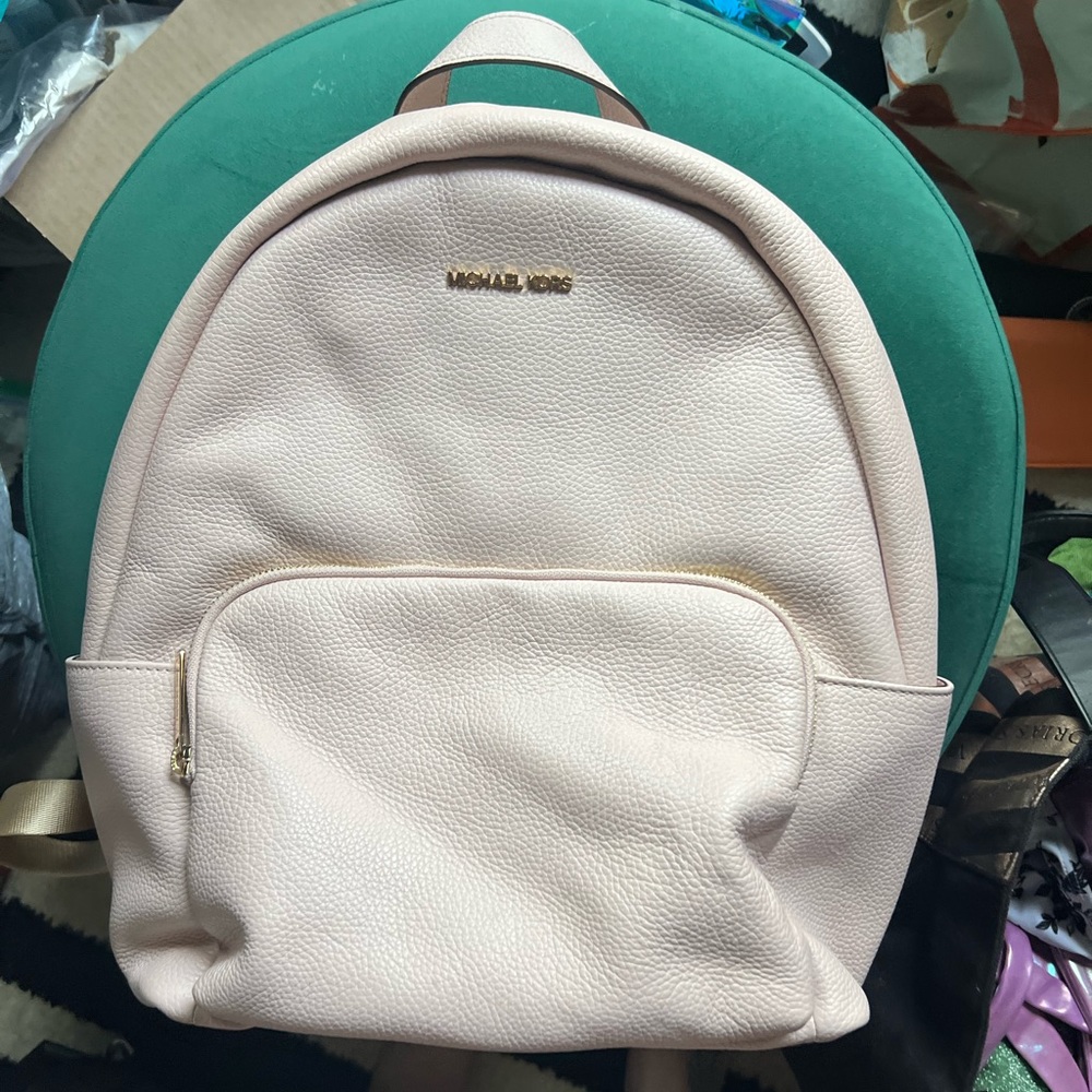 Michael Kors blush leather backpack